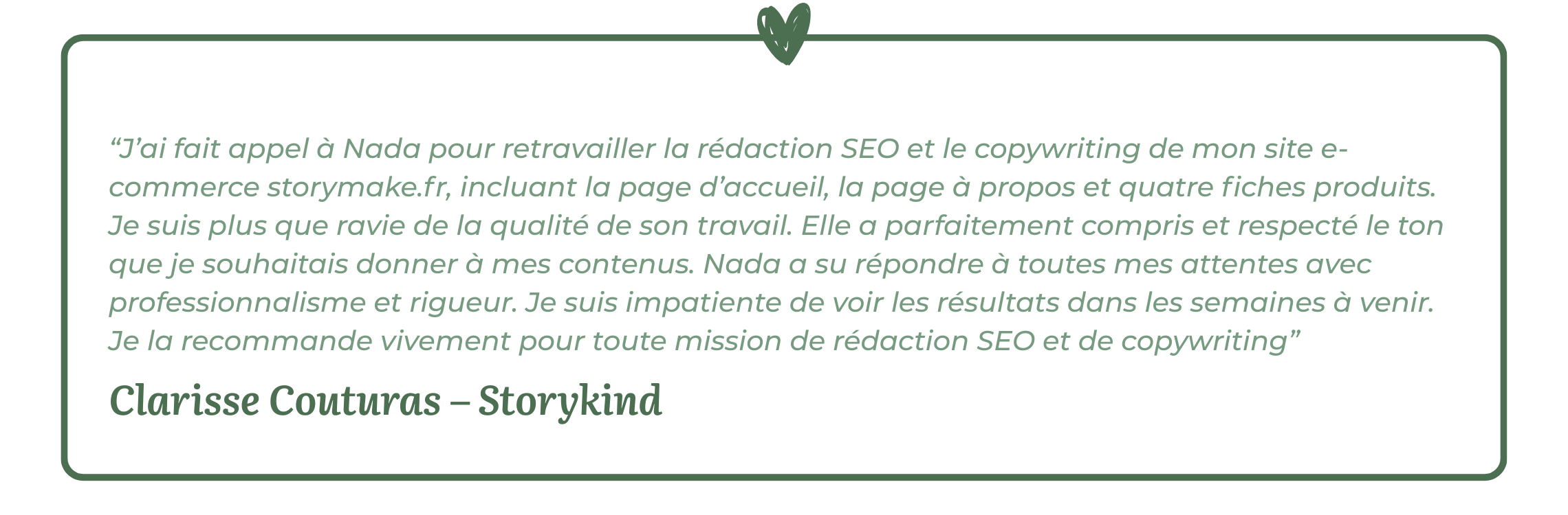 Avis client Storykind